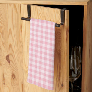 Linge De Cuisine Motif Gingham Rose Vichy à Carreaux Féminin