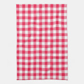 Linge De Cuisine Motif Gingham Rouge et Blanc Classique Rustique (Vertical)