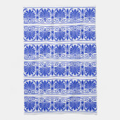 Linge De Cuisine Motif grec méditerranéen bleu (Vertical)