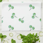 Linge De Cuisine Motif Green Cherry (Plié)