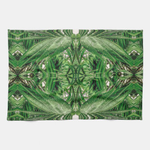 Linge De Cuisine Motif Greens et Raindrops
