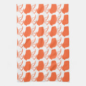 Linge De Cuisine Motif gris du milieu du siècle Silhouette (Vertical)