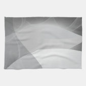 Linge De Cuisine Motif gris et blanc abstrait (Horizontal)