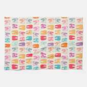 Linge De Cuisine Motif grunge de dent (Horizontal)