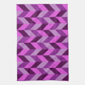 Linge De Cuisine Motif Herringbone en violet (Vertical)