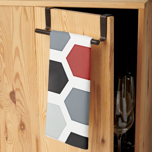 Linge De Cuisine Motif Hexagon d'Art Moderne (Pliage en tiers)