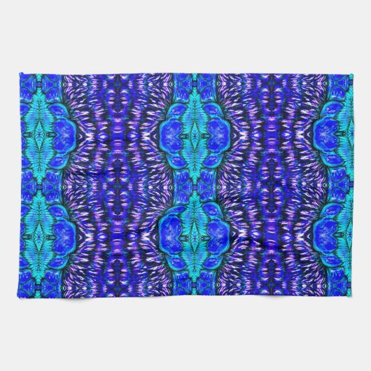 Linge De Cuisine motif hippie de couverture de tiedye d'aqua de (Horizontal)