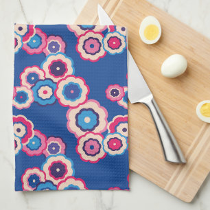 Linge De Cuisine Motif hippie rétro coloré