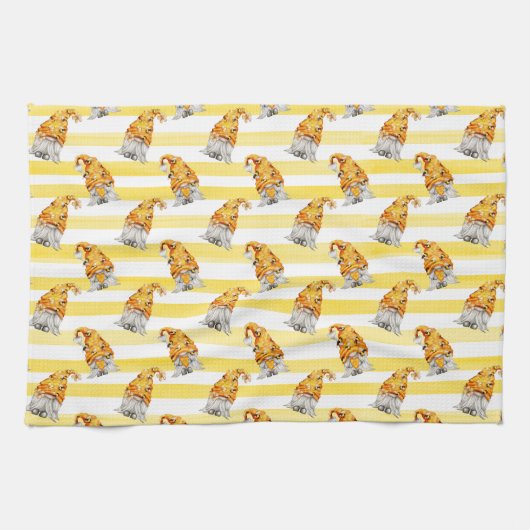 Linge De Cuisine Motif Honey Bee Gnomes (Horizontal)