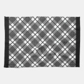 Linge De Cuisine Motif horizontal noir et blanc (Horizontal)