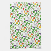 Linge De Cuisine Motif illustré par un modèle mixte (Vertical)