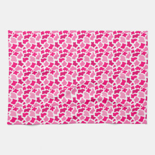 Linge De Cuisine Motif Impression Vache Rose Cadeaux Agriculteur An