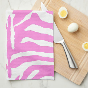 Linge De Cuisine Motif imprimé zèbre rose texture animale