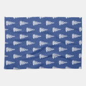 Linge De Cuisine Motif Indigo couvert d'arbre couvert de neige dess (Horizontal)