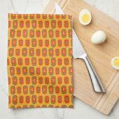 Linge De Cuisine Motif Inspiré Rétro (Quart Plié)