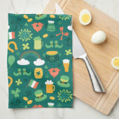 Linge De Cuisine Motif irlandais mignon d'icône (Quart Plié)