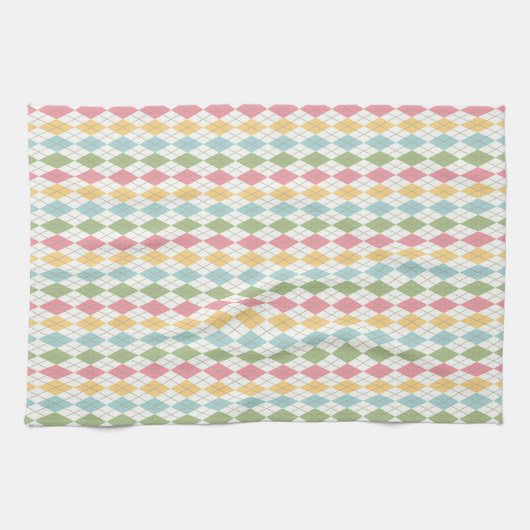 Linge De Cuisine Motif Jacquard Pastel (Horizontal)