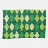 Linge De Cuisine Motif Jacquard vert (Horizontal)