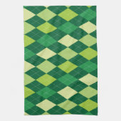 Linge De Cuisine Motif Jacquard vert (Vertical)