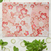 Linge De Cuisine Motif japonais Rose Sakura Blossom (Plié)
