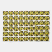 Linge De Cuisine Motif jaune Abstrait (Horizontal)