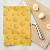 Linge De Cuisine Motif jaune de fromage (Quart Plié)
