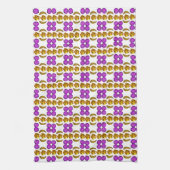Linge De Cuisine Motif jaune pourpre (Vertical)