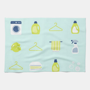 Linge De Cuisine Motif Jour de Lessive Frais