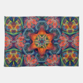 Linge De Cuisine Motif Kaleidoscope couleur psychédélique (Horizontal)