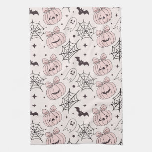 Linge De Cuisine Motif Kawaii Rose Épouvantable Halloween