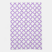 Linge De Cuisine Motif Lavender Quatrefoil (Vertical)
