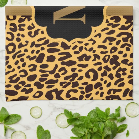 Linge De Cuisine Motif léopard (Plié)