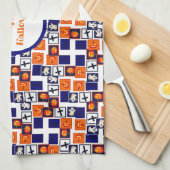 Linge De Cuisine motif ludique sur le thème de l'Halloween (Quart Plié)