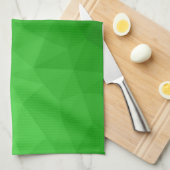 Linge De Cuisine Motif lumineux à maillage géométrique dégradé vert (Quart Plié)