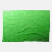 Linge De Cuisine Motif lumineux à maillage géométrique dégradé vert (Horizontal)