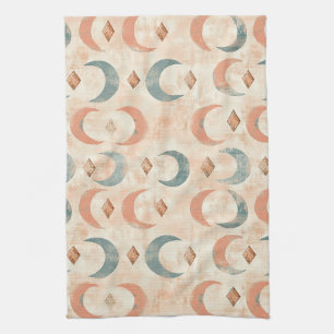 Linge De Cuisine Motif lunaire floral céleste Boho (6)