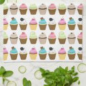 Linge De Cuisine Motif lunatique de petits gâteaux (Plié)