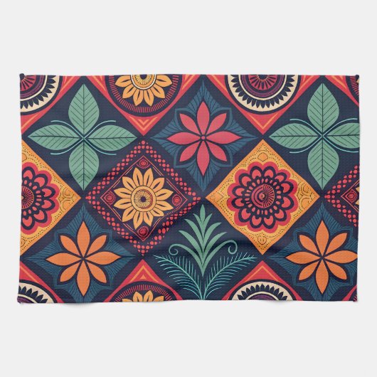 Linge De Cuisine Motif magique Fleurs (Horizontal)