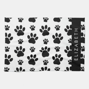 Linge De Cuisine Motif mâle, Patrouilles de chien, Noir et Blanc, V