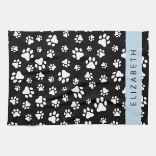 Linge De Cuisine Motif mâle, Patrouilles de chien, Noir et Blanc, V