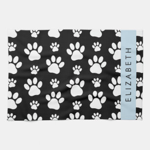 Linge De Cuisine Motif mâle, Patrouilles de chien, Noir et Blanc, V