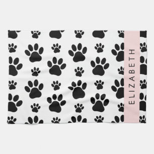 Linge De Cuisine Motif mâle, Patrouilles de chien, Noir et Blanc, V