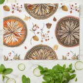 Linge De Cuisine Motif Mandala d'automne (Plié)