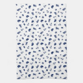 Linge De Cuisine Motif marin avec hippocampes (Vertical)