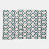 Linge De Cuisine Motif marocain de turquoise (Horizontal)