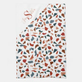 Linge De Cuisine Motif marron écriture moderne (Vertical)