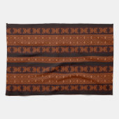 Linge De Cuisine Motif marron tribal (Horizontal)