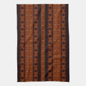 Linge De Cuisine Motif marron tribal (Vertical)