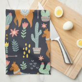 Linge De Cuisine Motif mignon d'alpaga (Quart Plié)