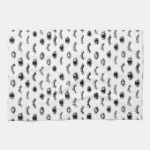 Linge De Cuisine Motif mignon de cil de griffonnage (Horizontal)